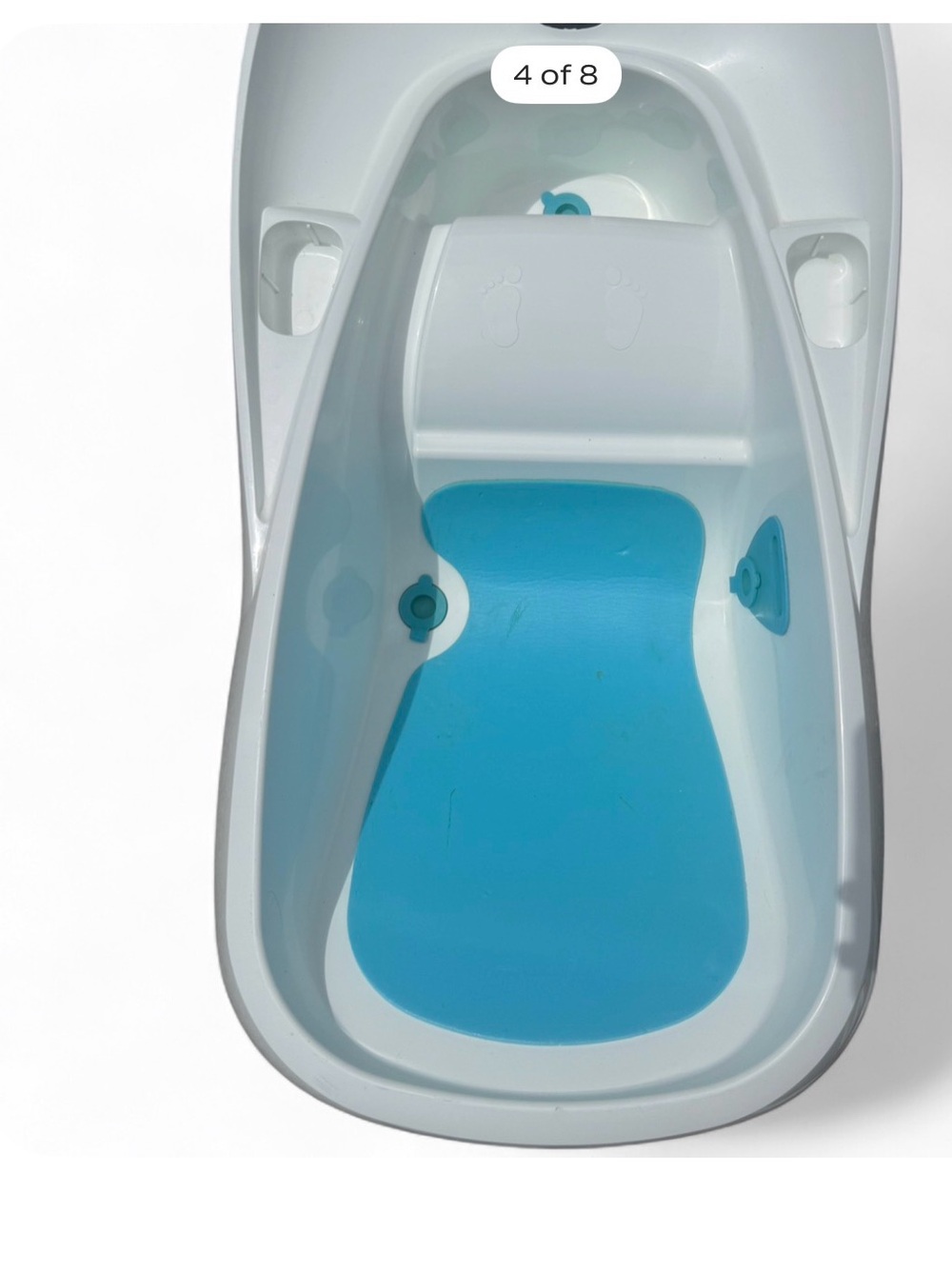 Infant Bath Tub with Blue Non-Slip Mat